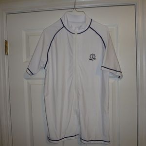 SwimZip White Zip-Up